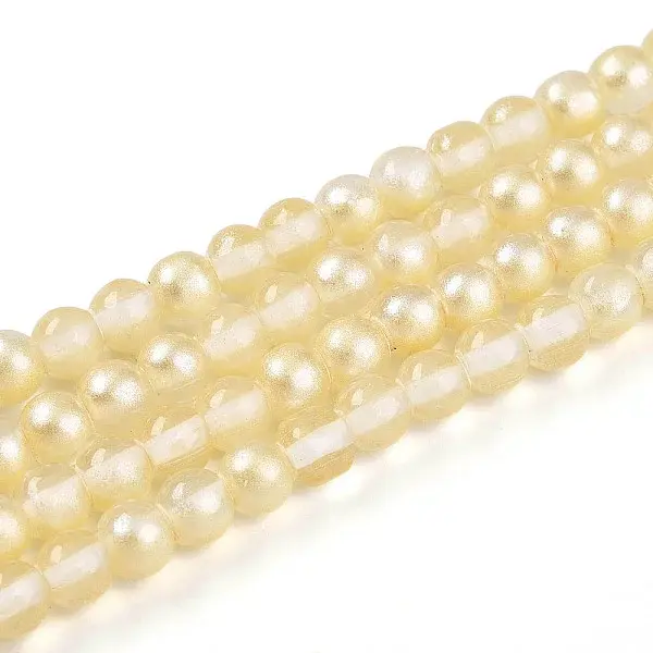 Baking Painted Transparent Glass Beads