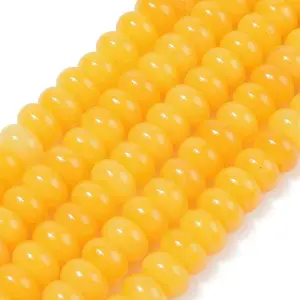 Dyed Natural White Jade Beads Strands