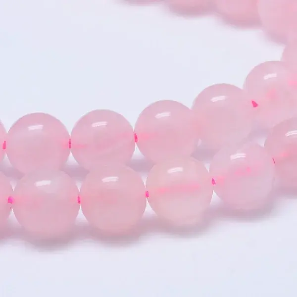 Natural Madagascar Rose Quartz Beads Strads