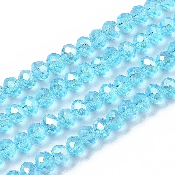 Electroplate Glass Beads Strands