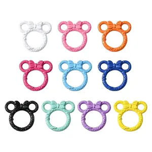 10Pcs Spray Painted Alloy Spring Gate Rings