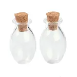 Oval Glass Cork Bottles Ornament