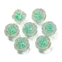 UV Plating Rainbow Iridescent Acrylic Beads