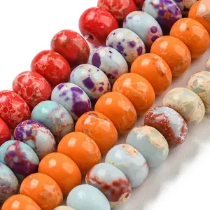 Synthetic Imperial Jasper Dyed Beads Strands