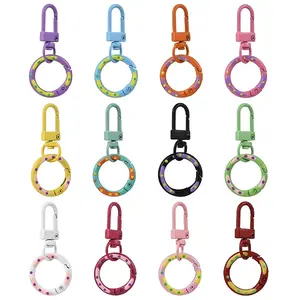 12Pcs Alloy Spring Gate Ring