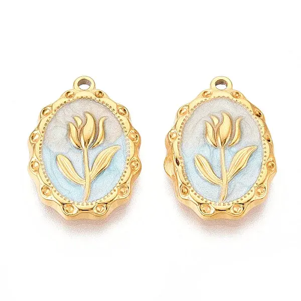 304 Stainless Steel Enamel Pendants