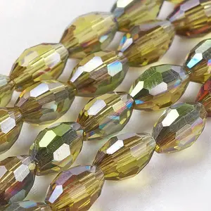 Electroplate Glass Beads Strands