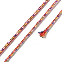 Five Tone Polyester Jewelry Braided Cord