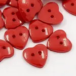Acrylic Heart Buttons