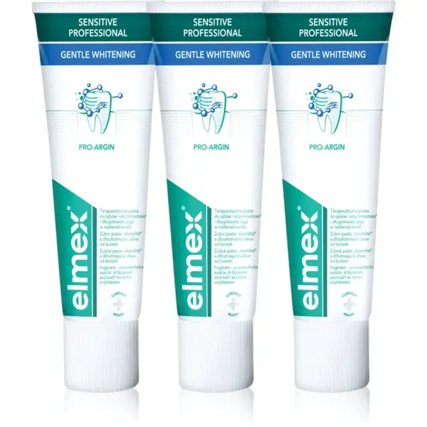 Elmex Sensitive Professional Gentle Whitening bělicí pasta pro citlivé zuby 3x75 ml