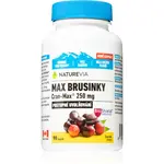 NatureVia Max Brusinky Cran-Max 250mg kapsle pro podporu zdraví močových cest 90 cps