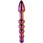 Dream Toys Glamour Glass anální dildo rainbow 18 cm