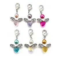 Angel Glass Pearl Round Bead Pendant Decorations