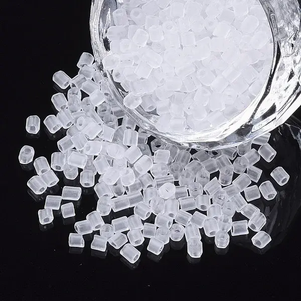 8/0 Two Cut Glass Seed Beads
