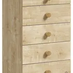 Vysoká zásuvková komoda cody - dub světlý