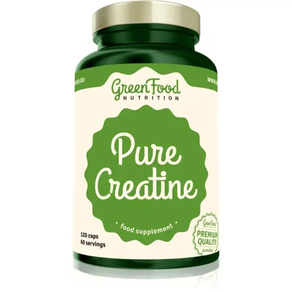 GreenFood Nutrition Pure Creatine podpora športového výkonu 120 cps