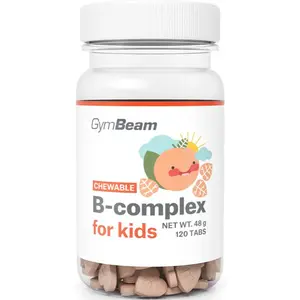 GymBeam B-Complex for Kids komplex vitamínu B príchuť Apricot 120 tbl
