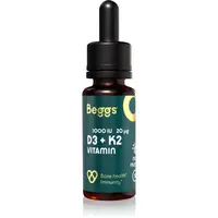 Beggs Vitamin D3 + K2 kvapky pre normálnu funkciu imunitného systému, stav kostí, zubov a činnosť svalov 30 ml