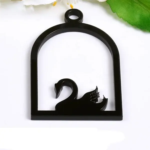 Acrylic Open Back Bezel Pendants