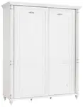 Šatníková skriňa s posuvnými dverami carmen - biela