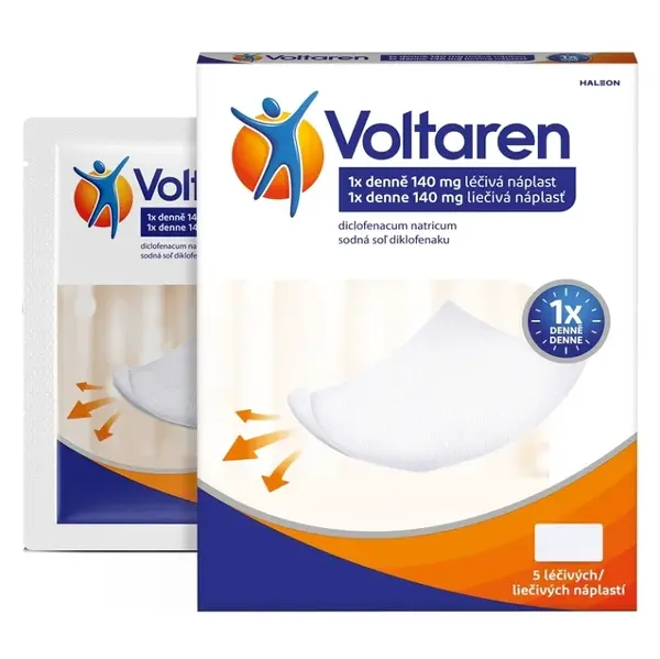 Voltaren 140 mg léčivá náplast 5 náplastí