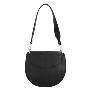 Luxusní kožená kabelka April, černá