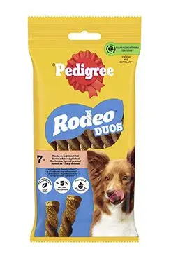 Pedigree pochoutka Rodeo duo hovězí a sýr 123g