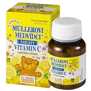 Müllerovi Medvídci S Vitaminem C a Příchutí citronu 45 tablet
