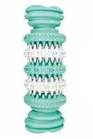 Hračka pes kost s mátou zelenobílá 15,5cm Hiphop