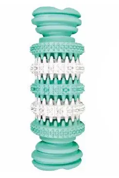 Hračka pes kost s mátou zelenobílá 15,5cm Hiphop