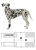 Bandáž rehab karpální pro psa Kruuse S