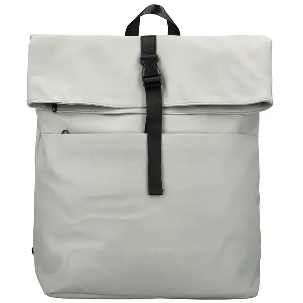 Trendy dámský pogumovaný batoh Ustym, světle šedá