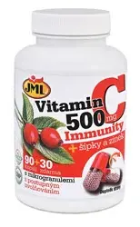 Jml Vitamin C 500mg + šípky A Zinek Cps.90+30