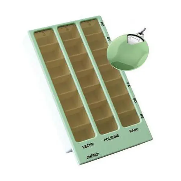 Dávkovač Léků Obzor Set 02 Zelený + 05 Kapesní