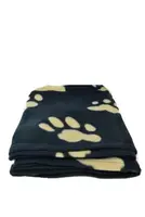 Deka pro psy Barney černá a hnědé tlapky 150x100cm Trixie