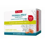 HerbalMed pastilky Dr.Weiss islandský lišejník tymián med vitamin C 24+6ks