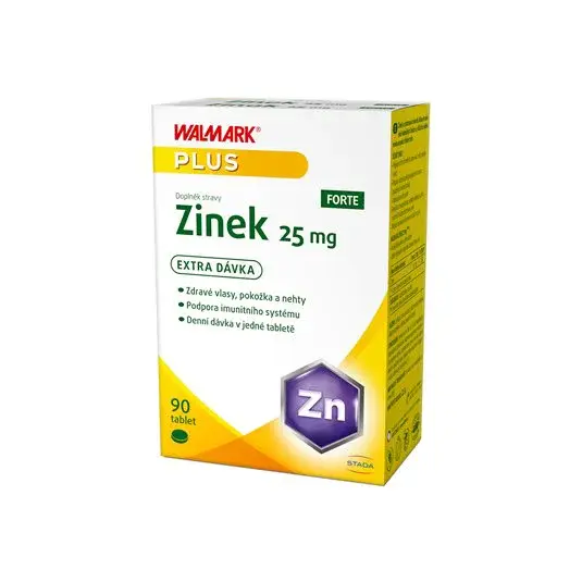 Walmark Zinek 25 mg,  organický zinek - citrát pro vysokou vstřebatelnost 90 tablet