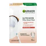 Garnier Textilná pleťová maska s kokosovým mliekom pre suchú pleť Skin Naturals (Milky Tissue Mask) 28 g