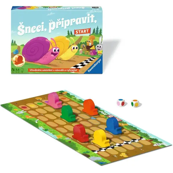 Ravensburger Šneci, připravit, start