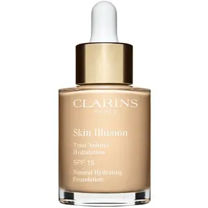 Clarins Skin Illusion Natural Hydrating Foundation rozjasňující hydratační make-up SPF 15 odstín 101W Linen 30 ml
