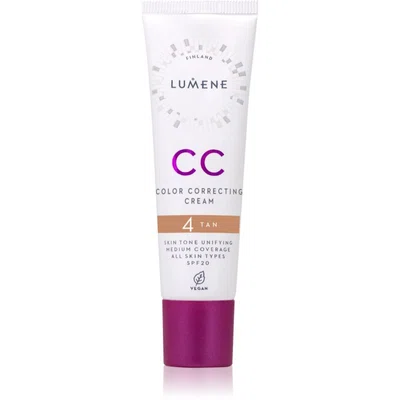 Lumene CC Color Correcting Cream CC krém pro jednotný tón pleti SPF 20 odstín 4 Tan (Neutral) 30 ml