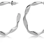 Troli Módní kruhové náušnice z oceli