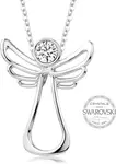 Levien Náhrdelník s čirým krystalem Guardian Angel
