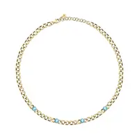 Morellato Půvabný pozlacený náhrdelník s krystaly Poetica SAUZ04