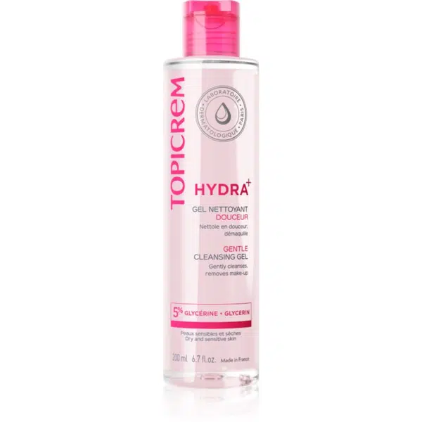 Topicrem UH BODY Gentle Cleansing Gel jemný mycí gel na obličej, tělo a vlasy 200 ml