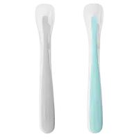 SKIP HOP Lžičky silikonové Easy Feed Grey, Teal , 6m+ 2 ks