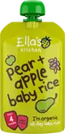 ELLA'S KITCHEN BIO Dětská rýže, hruška a jablko 120 g
