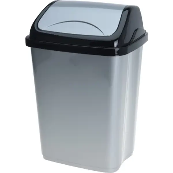 Odpadkový koš 5 l, černo-šedý