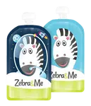 ZEBRA&ME Kapsička na dětskou stravu na opakované použití 2 ks