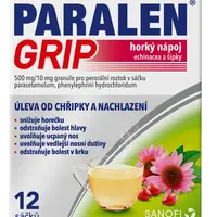 PARALEN Grip Horký nápoj echinacea a šípky 12 sáčků